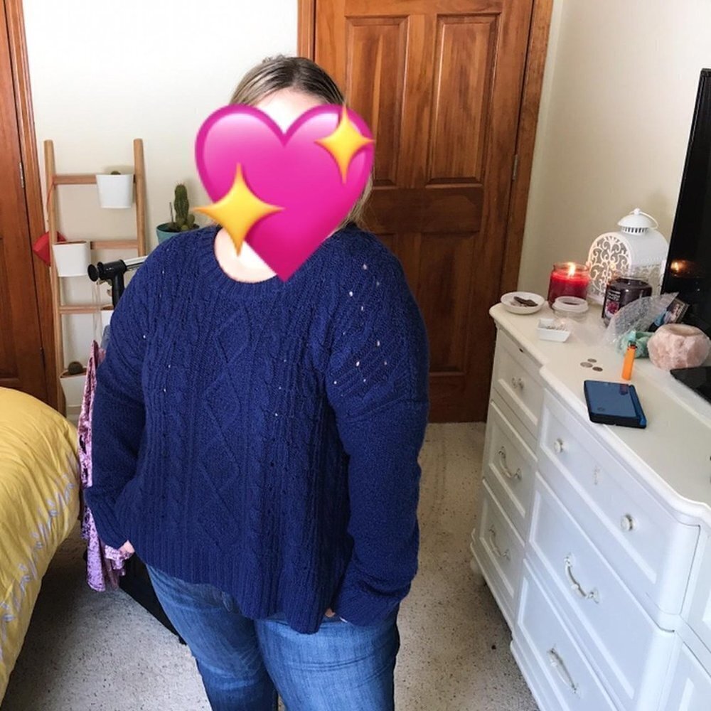 Maurices Navy Blue Sweater Size XL - Picture 3 of 4